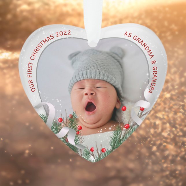 Adorno Elegante marco plateado para los Navidades de 1° (Subido por el creador)