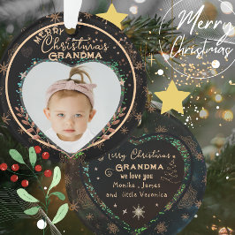 Adorno Elegante nuestra primera Navidad como foto de abue