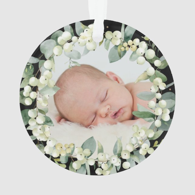 Adorno Elegante nuestra primera Navidad como foto de los  (Reverso)