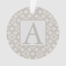 Adorno Elegante patrón de enrejado marroquí en tonos neut