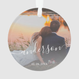 Adorno Elegante y minimalista foto familiar personalizado
