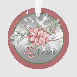 Adorno Elegantes Navidades personalizados de poinsettia d