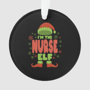 Adorno Elf Navidades de enfermería