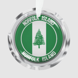 Adorno Emblem redondo de la isla de Norfolk