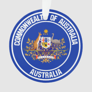 Adorno Emblema de Australia redonda