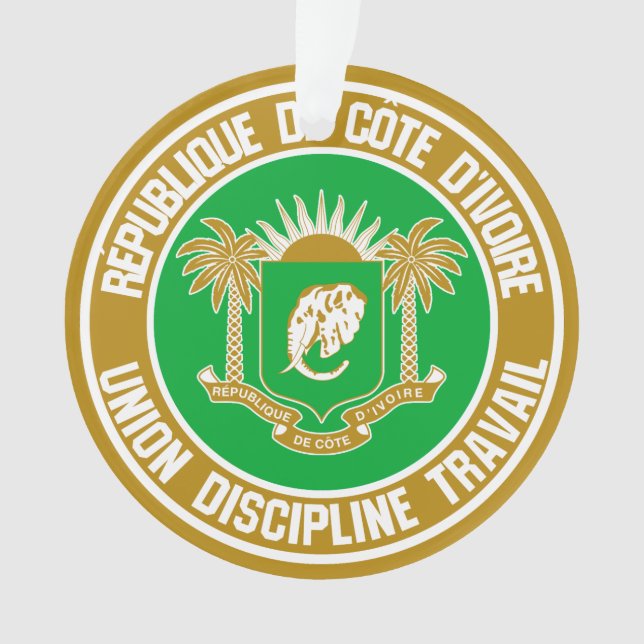 Adorno Emblema de Costa de Marfil (Anverso)