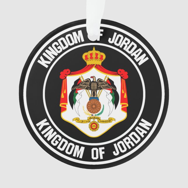 Adorno Emblema de Jordania redonda (Anverso)