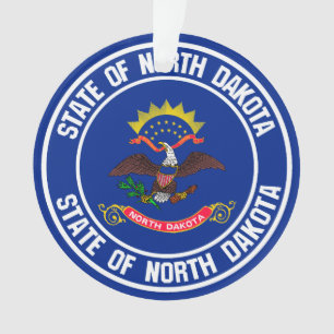 Adorno Emblema de la Ronda Dakota del Norte