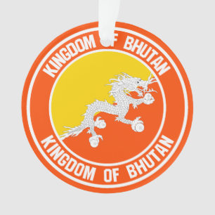 Adorno Emblema de la ronda de Bután
