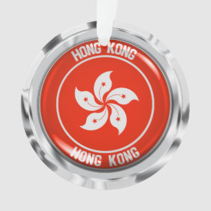 Adorno Emblema de la ronda de Hong Kong