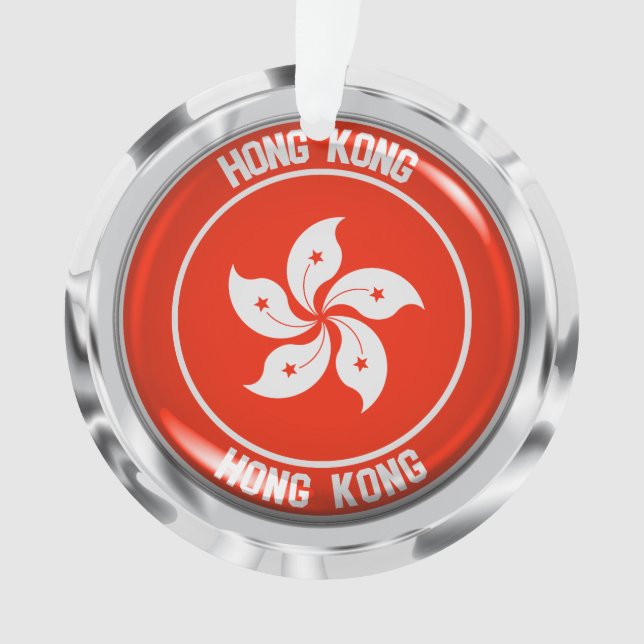 Adorno Emblema de la ronda de Hong Kong (Anverso)