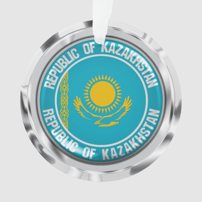Adorno Emblema de la Ronda de Kazajistán (Anverso)