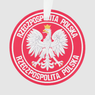 Adorno Emblema de la ronda de Polonia