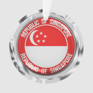 Adorno Emblema de la Ronda de Singapur