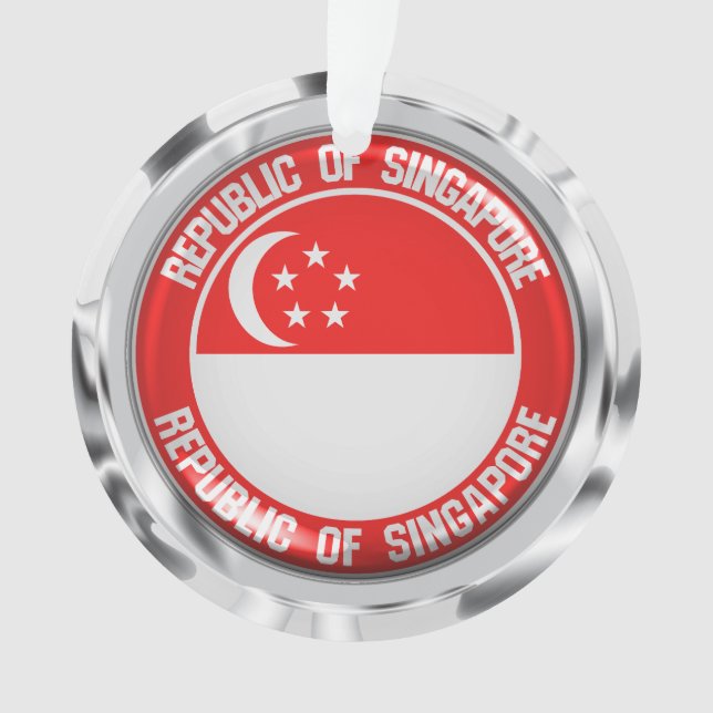 Adorno Emblema de la Ronda de Singapur (Anverso)