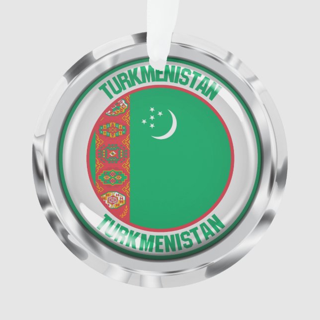Adorno Emblema de la Ronda de Turkmenistán (Anverso)