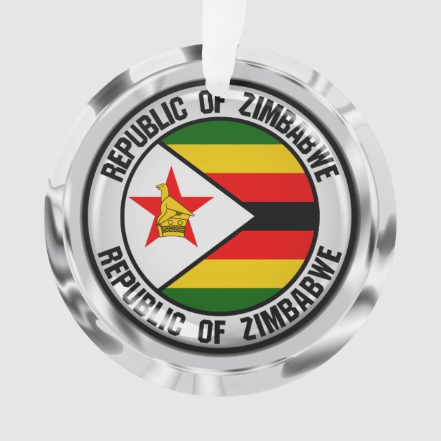 Adorno Emblema de la ronda de Zimbabue (Anverso)