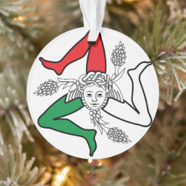Adorno Emblema de Medusa Trinacria siciliana Tema italian