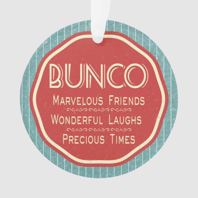 Adorno Emblema del vintage de Bunco (Anverso)