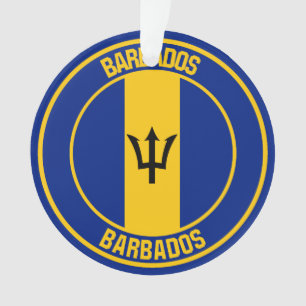 Adorno Emblema redondo de Barbados