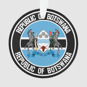 Adorno Emblema redondo de Botsuana