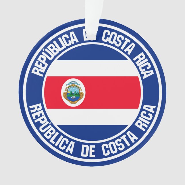 Adorno Emblema redondo de Costa Rica (Anverso)