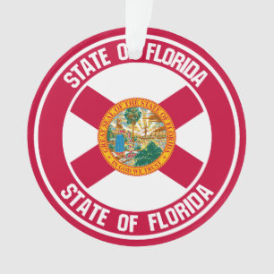 Adorno Emblema redondo de Florida