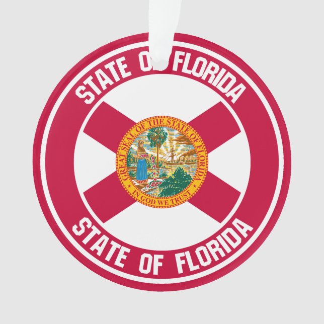 Adorno Emblema redondo de Florida (Anverso)