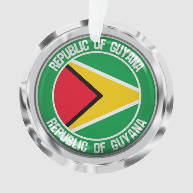 Adorno Emblema redondo de Guyana (Anverso)