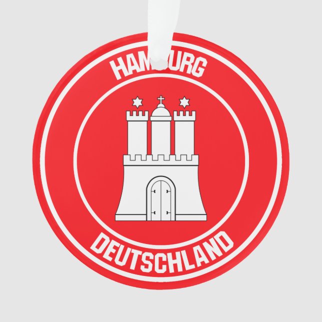 Adorno Emblema redondo de Hamburgo (Anverso)