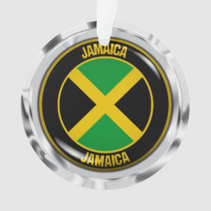 Adorno Emblema redondo de Jamaica