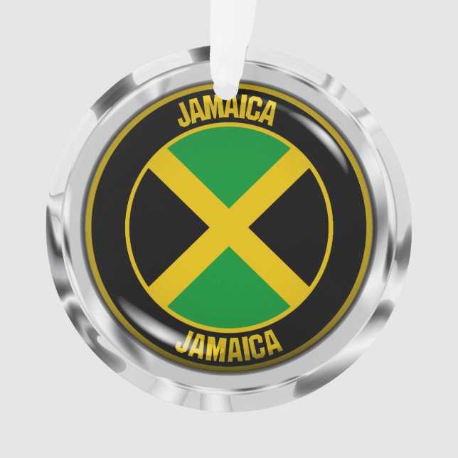 Adorno Emblema redondo de Jamaica (Anverso)