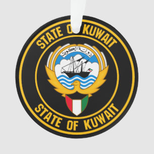 Adorno Emblema redondo de Kuwait