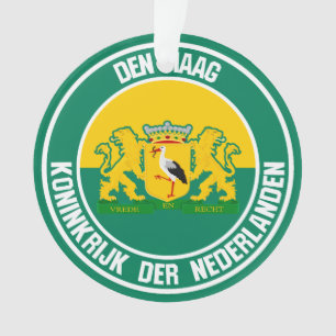 Adorno Emblema redondo de La Haya