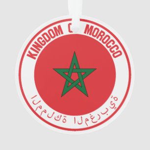Adorno Emblema redondo de Marruecos