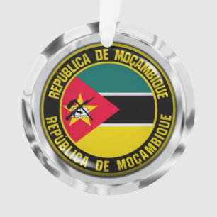 Adorno Emblema redondo de Mozambique
