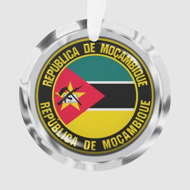 Adorno Emblema redondo de Mozambique (Anverso)