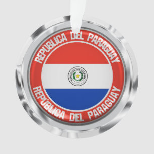 Adorno Emblema redondo de Paraguay