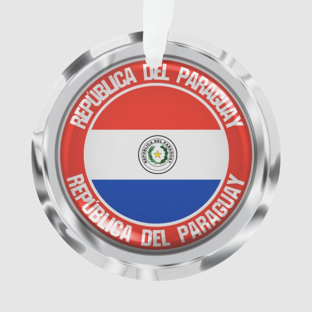Adorno Emblema redondo de Paraguay (Anverso)