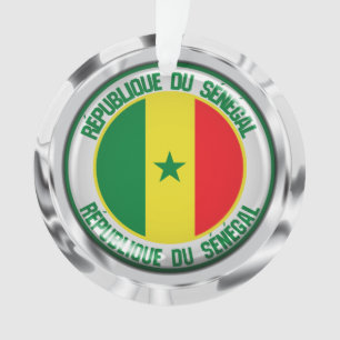 Adorno Emblema redondo de Senegal