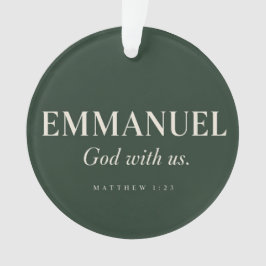 Adorno EMMANUEL | Mateo 1:23 | Navidad 