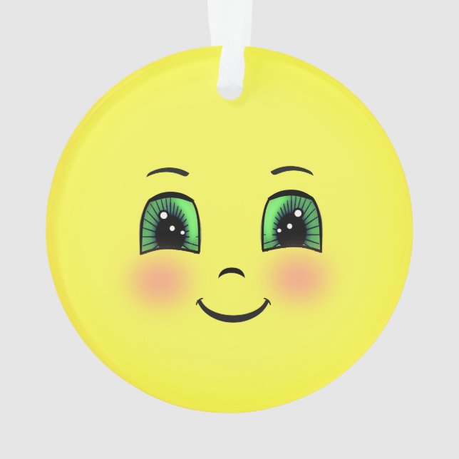 Adorno Emoji Cute Sun Happy Face (Reverso)