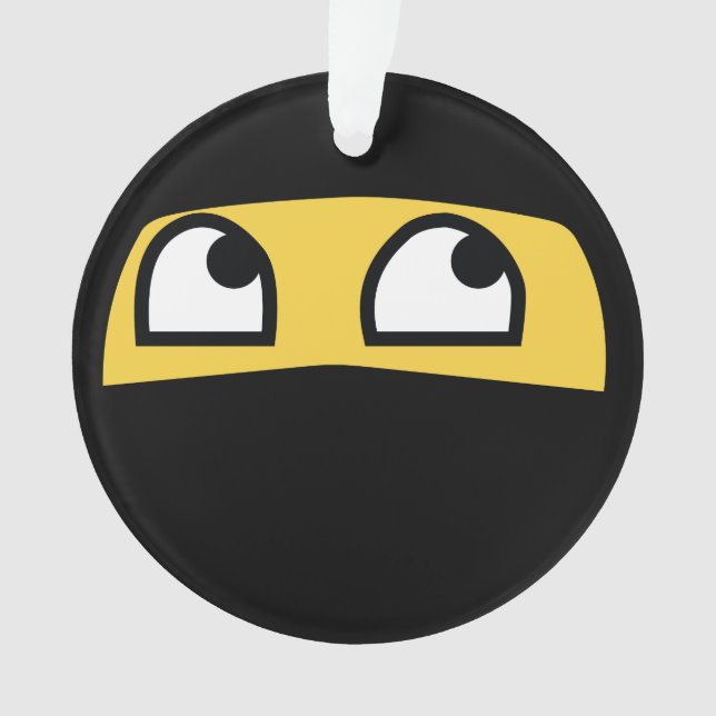 Adorno Emoji linda de Ninja del lil (Anverso)