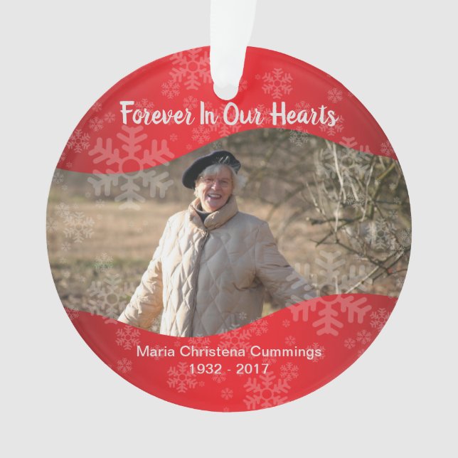 Adorno En memoria cariñosa foto conmemorativa (Anverso)