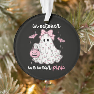 Adorno en Octubre Nosotros Usamos Rosa Fantasma Halloween