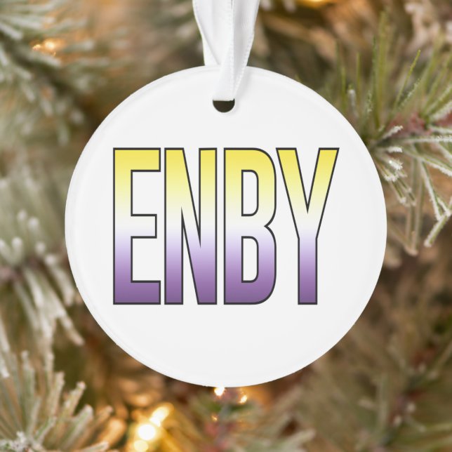 Adorno ENBY - No binario (Árbol)