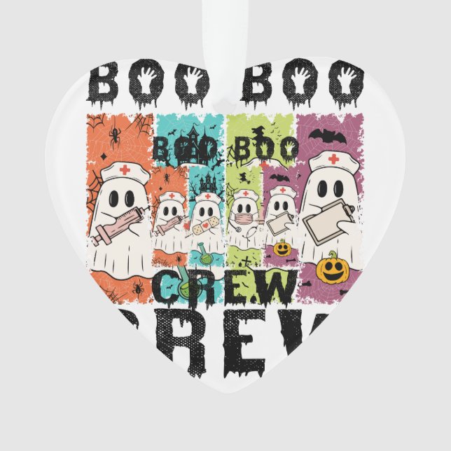 Adorno Enfermera de Boo Boo Crew Halloween (Anverso)