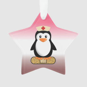 Adorno Enfermera de pingüino (con bádadela)