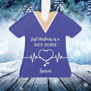 Adorno Enfermera de UCI Neonatal Personalizada Navidad