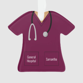 Adorno Enfermera Profesión de manoseos morados